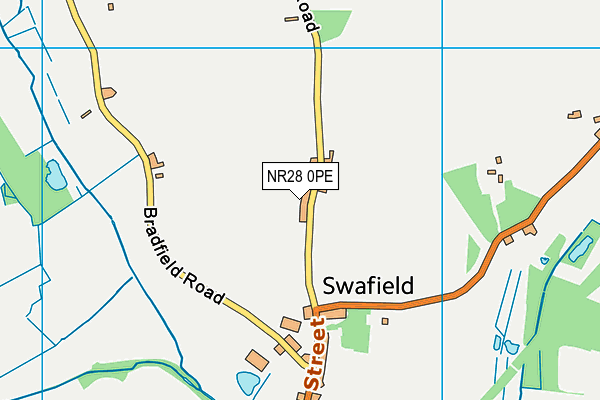 NR28 0PE map - OS VectorMap District (Ordnance Survey)