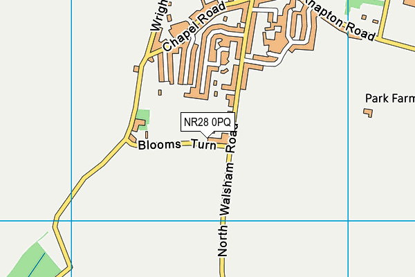 NR28 0PQ map - OS VectorMap District (Ordnance Survey)