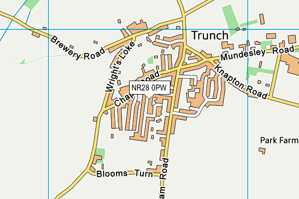 NR28 0PW map - OS VectorMap District (Ordnance Survey) NR28 0PW map - OS VectorMap District (Ordnance Survey)