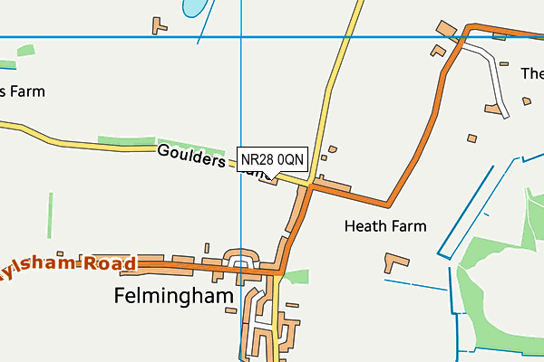 NR28 0QN map - OS VectorMap District (Ordnance Survey)