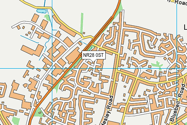 NR28 0ST map - OS VectorMap District (Ordnance Survey) NR28 0ST map - OS VectorMap District (Ordnance Survey)