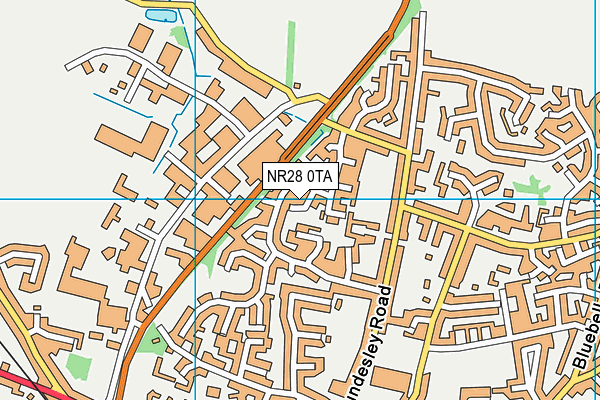 NR28 0TA map - OS VectorMap District (Ordnance Survey) NR28 0TA map - OS VectorMap District (Ordnance Survey)