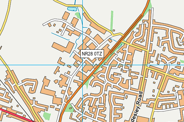 NR28 0TZ map - OS VectorMap District (Ordnance Survey)