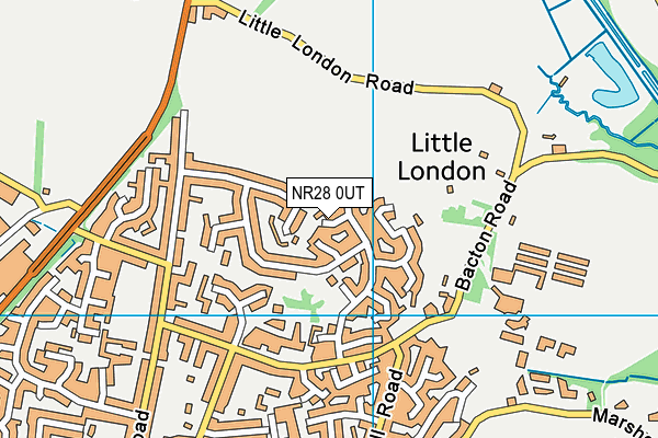 NR28 0UT map - OS VectorMap District (Ordnance Survey) NR28 0UT map - OS VectorMap District (Ordnance Survey)