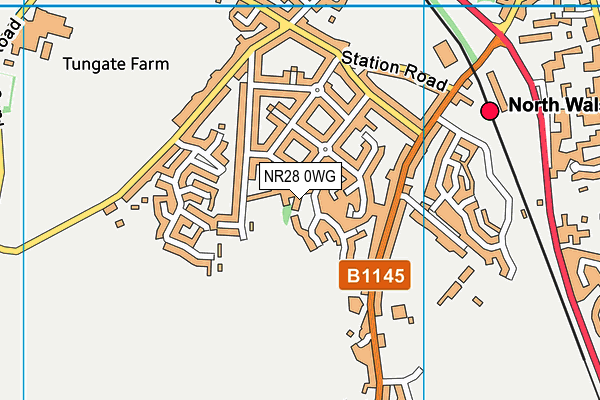 NR28 0WG map - OS VectorMap District (Ordnance Survey) NR28 0WG map - OS VectorMap District (Ordnance Survey)