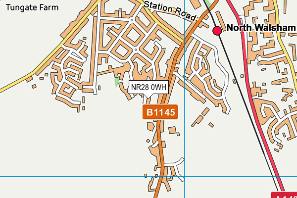 NR28 0WH map - OS VectorMap District (Ordnance Survey) NR28 0WH map - OS VectorMap District (Ordnance Survey)