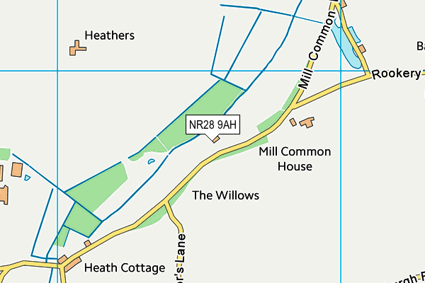 NR28 9AH map - OS VectorMap District (Ordnance Survey) NR28 9AH map - OS VectorMap District (Ordnance Survey)