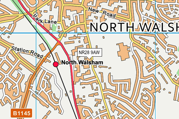 NR28 9AW map - OS VectorMap District (Ordnance Survey) NR28 9AW map - OS VectorMap District (Ordnance Survey)