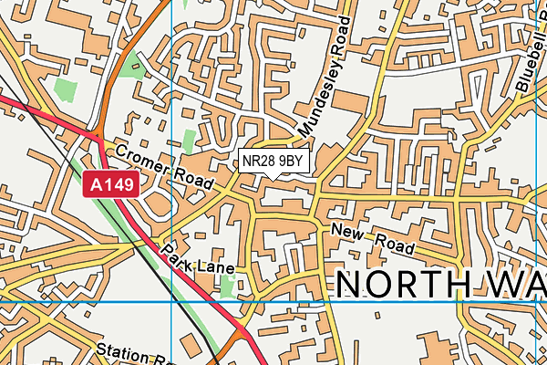 NR28 9BY map - OS VectorMap District (Ordnance Survey) NR28 9BY map - OS VectorMap District (Ordnance Survey)