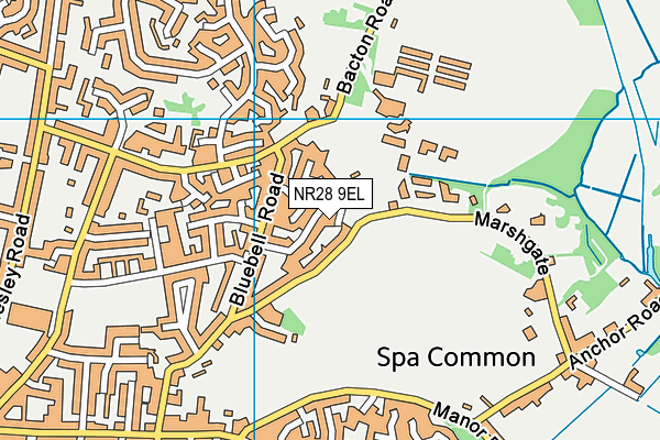 NR28 9EL map - OS VectorMap District (Ordnance Survey) NR28 9EL map - OS VectorMap District (Ordnance Survey)