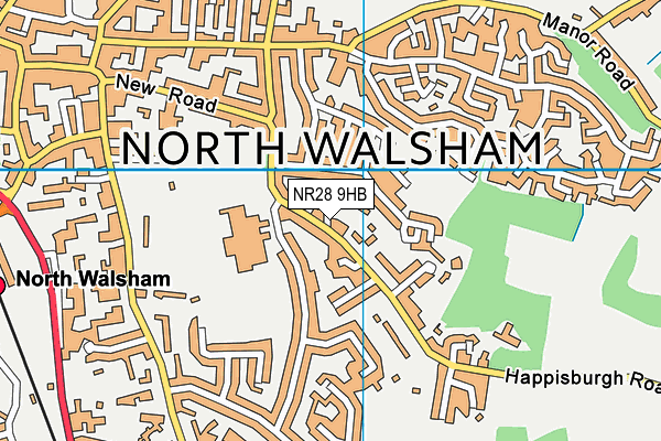NR28 9HB map - OS VectorMap District (Ordnance Survey) NR28 9HB map - OS VectorMap District (Ordnance Survey)