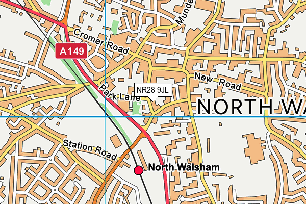 NR28 9JL map - OS VectorMap District (Ordnance Survey)