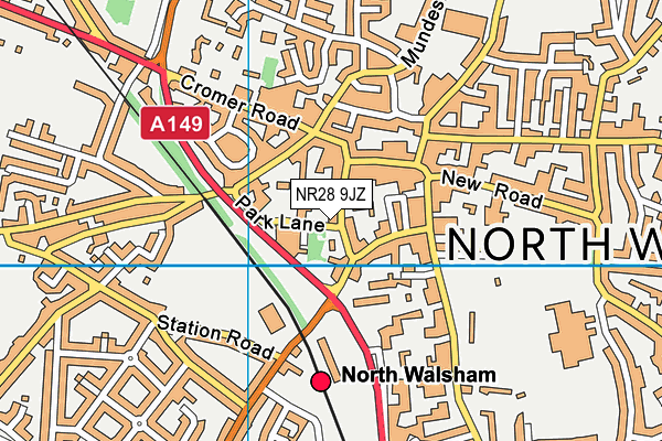 NR28 9JZ map - OS VectorMap District (Ordnance Survey) NR28 9JZ map - OS VectorMap District (Ordnance Survey)