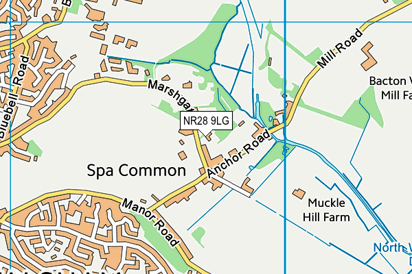 NR28 9LG map - OS VectorMap District (Ordnance Survey) NR28 9LG map - OS VectorMap District (Ordnance Survey)