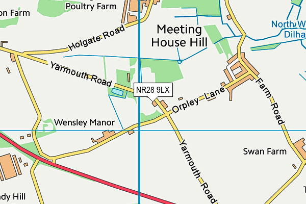 NR28 9LX map - OS VectorMap District (Ordnance Survey)