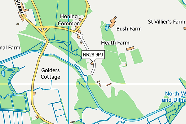 NR28 9PJ map - OS VectorMap District (Ordnance Survey) NR28 9PJ map - OS VectorMap District (Ordnance Survey)