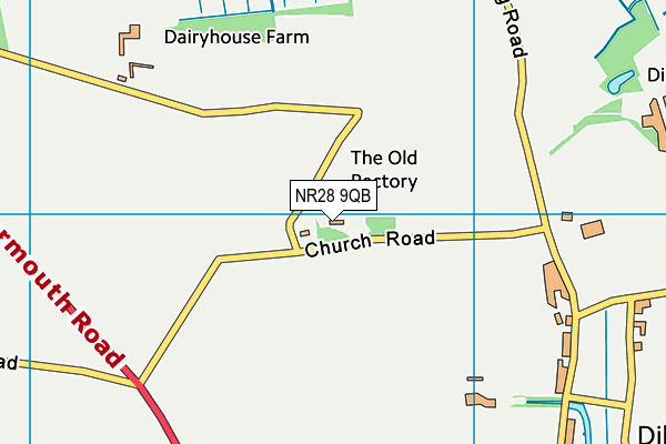 NR28 9QB map - OS VectorMap District (Ordnance Survey) NR28 9QB map - OS VectorMap District (Ordnance Survey)