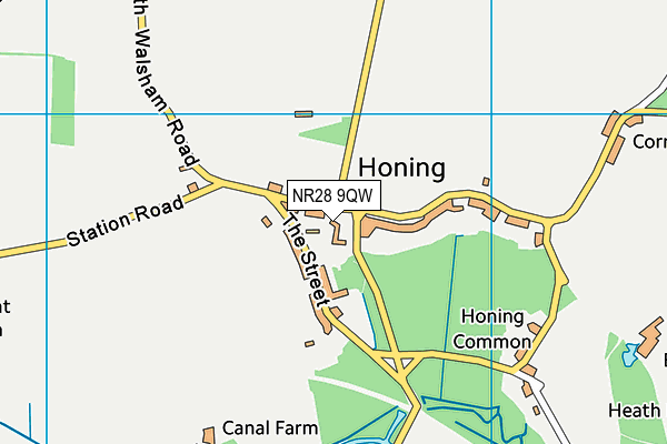 NR28 9QW map - OS VectorMap District (Ordnance Survey)