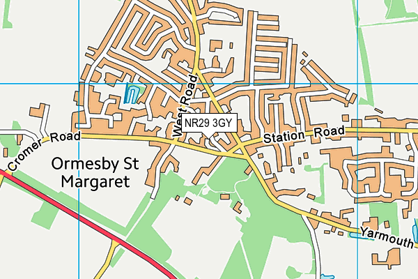 NR29 3GY map - OS VectorMap District (Ordnance Survey) NR29 3GY map - OS VectorMap District (Ordnance Survey)