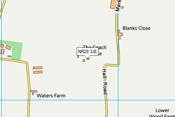 NR29 3JE map - OS VectorMap District (Ordnance Survey) NR29 3JE map - OS VectorMap District (Ordnance Survey)