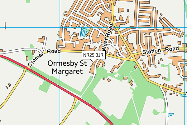 NR29 3JR map - OS VectorMap District (Ordnance Survey) NR29 3JR map - OS VectorMap District (Ordnance Survey)