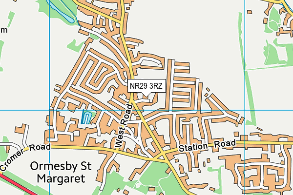 NR29 3RZ map - OS VectorMap District (Ordnance Survey) NR29 3RZ map - OS VectorMap District (Ordnance Survey)