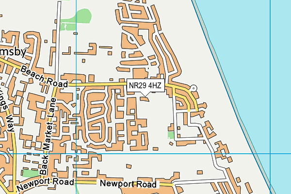 NR29 4HZ map - OS VectorMap District (Ordnance Survey) NR29 4HZ map - OS VectorMap District (Ordnance Survey)