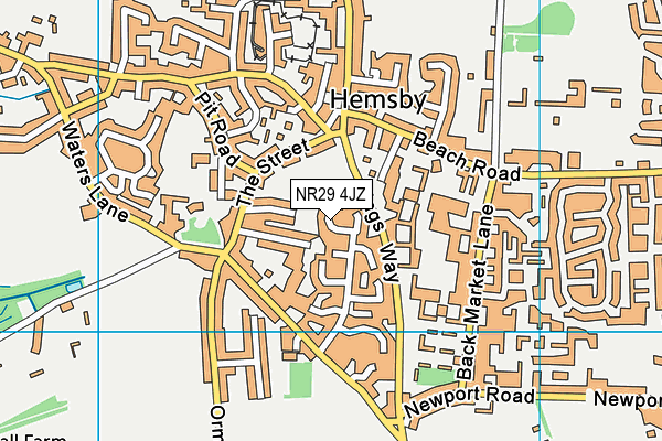 NR29 4JZ map - OS VectorMap District (Ordnance Survey) NR29 4JZ map - OS VectorMap District (Ordnance Survey)