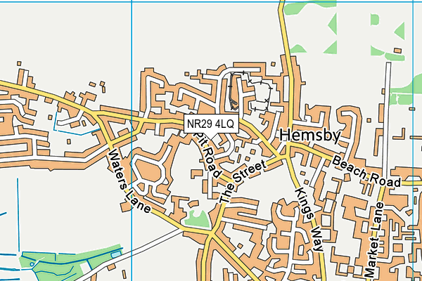NR29 4LQ map - OS VectorMap District (Ordnance Survey) NR29 4LQ map - OS VectorMap District (Ordnance Survey)