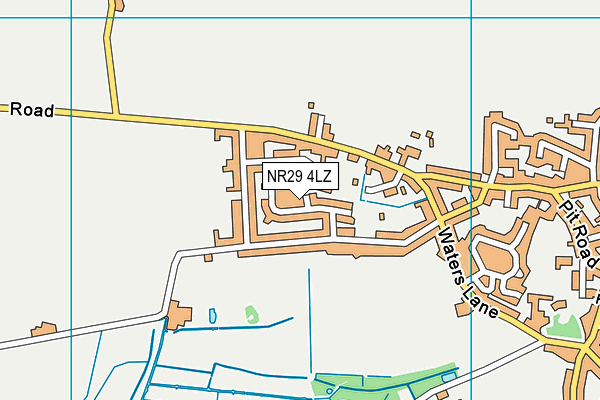 NR29 4LZ map - OS VectorMap District (Ordnance Survey) NR29 4LZ map - OS VectorMap District (Ordnance Survey)