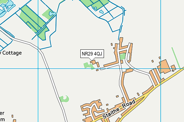 NR29 4QJ map - OS VectorMap District (Ordnance Survey) NR29 4QJ map - OS VectorMap District (Ordnance Survey)