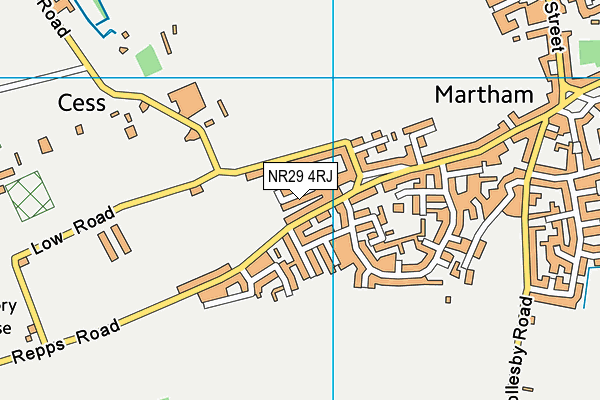 NR29 4RJ map - OS VectorMap District (Ordnance Survey) NR29 4RJ map - OS VectorMap District (Ordnance Survey)
