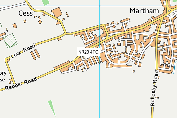 NR29 4TQ map - OS VectorMap District (Ordnance Survey) NR29 4TQ map - OS VectorMap District (Ordnance Survey)