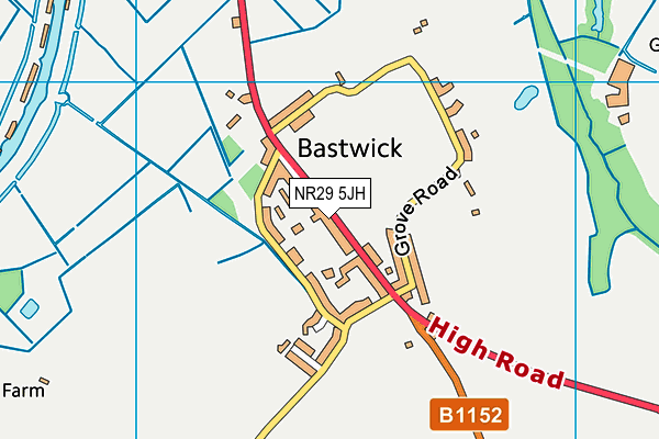 NR29 5JH map - OS VectorMap District (Ordnance Survey)