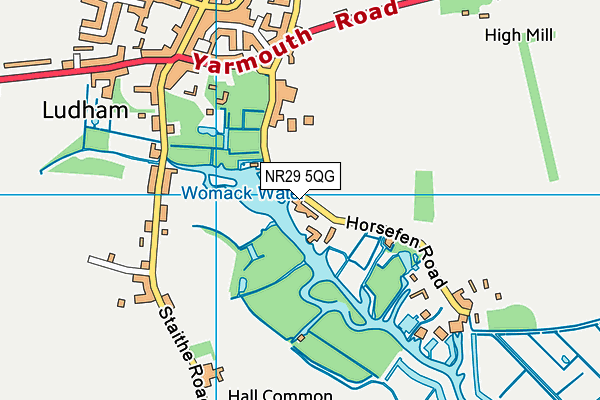 NR29 5QG map - OS VectorMap District (Ordnance Survey)