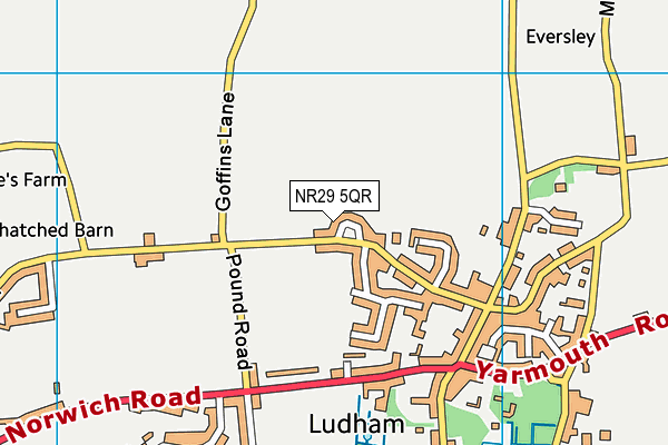 NR29 5QR map - OS VectorMap District (Ordnance Survey) NR29 5QR map - OS VectorMap District (Ordnance Survey)