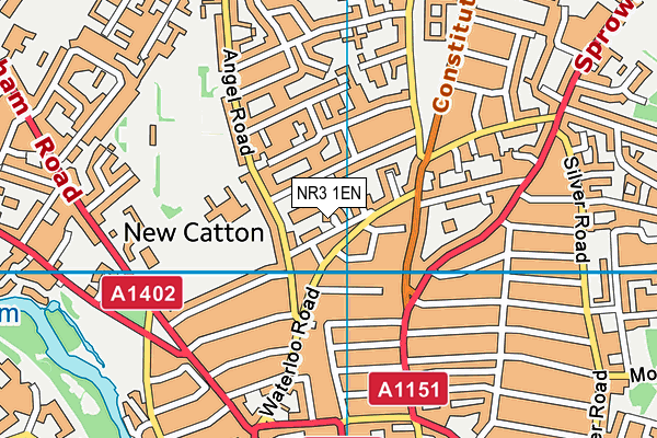 NR3 1EN map - OS VectorMap District (Ordnance Survey)