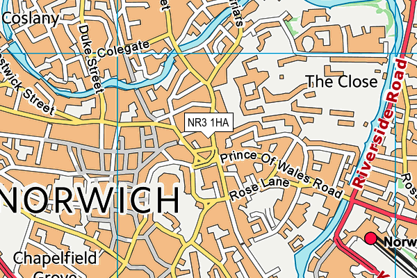 NR3 1HA map - OS VectorMap District (Ordnance Survey) NR3 1HA map - OS VectorMap District (Ordnance Survey)