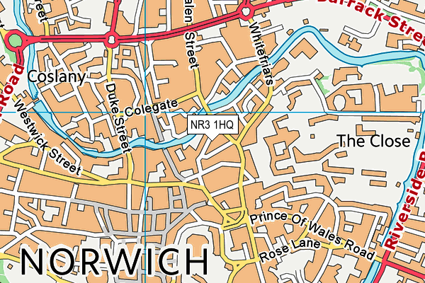 NR3 1HQ map - OS VectorMap District (Ordnance Survey)