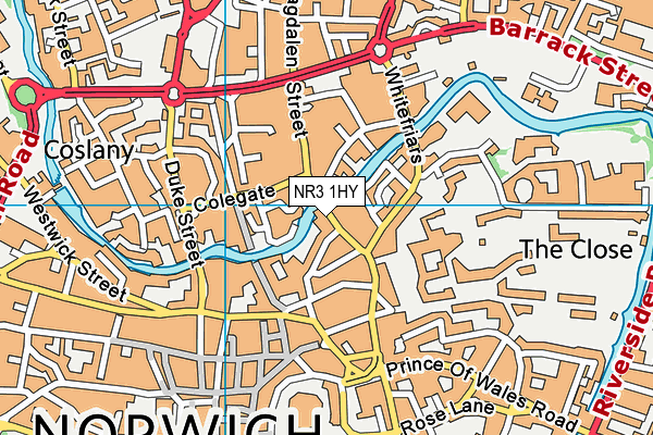 NR3 1HY map - OS VectorMap District (Ordnance Survey) NR3 1HY map - OS VectorMap District (Ordnance Survey)