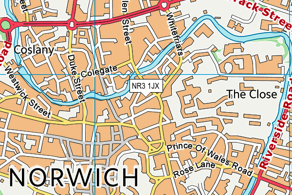 NR3 1JX map - OS VectorMap District (Ordnance Survey) NR3 1JX map - OS VectorMap District (Ordnance Survey)