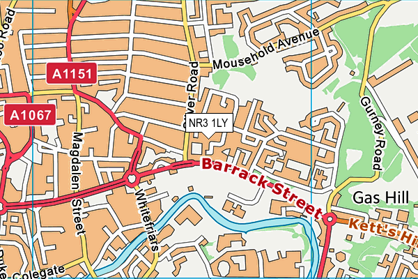 NR3 1LY map - OS VectorMap District (Ordnance Survey) NR3 1LY map - OS VectorMap District (Ordnance Survey)