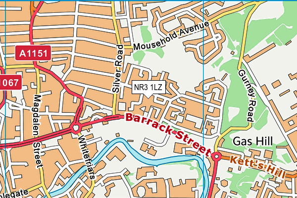 NR3 1LZ map - OS VectorMap District (Ordnance Survey)