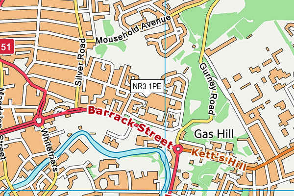 NR3 1PE map - OS VectorMap District (Ordnance Survey) NR3 1PE map - OS VectorMap District (Ordnance Survey)