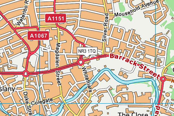 NR3 1TQ map - OS VectorMap District (Ordnance Survey)