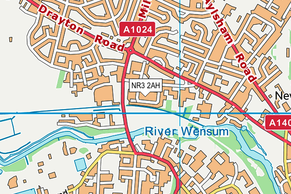 NR3 2AH map - OS VectorMap District (Ordnance Survey) NR3 2AH map - OS VectorMap District (Ordnance Survey)