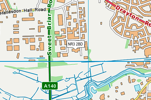 NR3 2BD map - OS VectorMap District (Ordnance Survey) NR3 2BD map - OS VectorMap District (Ordnance Survey)