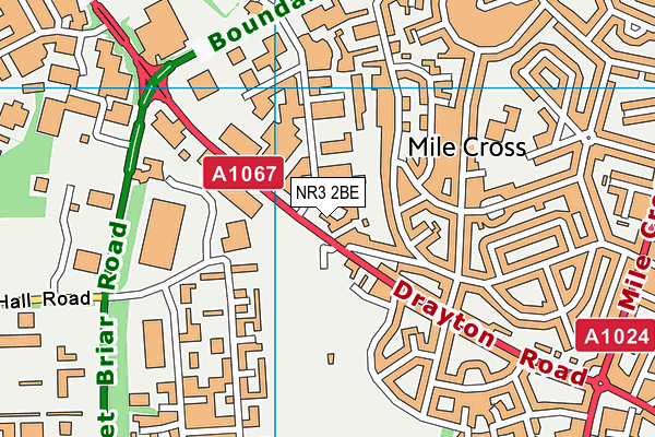 NR3 2BE map - OS VectorMap District (Ordnance Survey) NR3 2BE map - OS VectorMap District (Ordnance Survey)