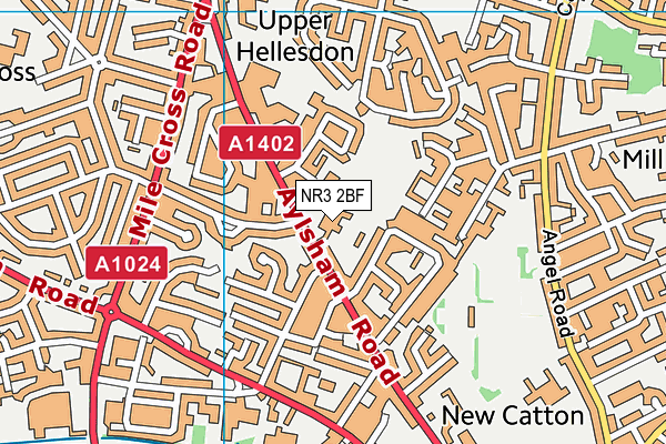 NR3 2BF map - OS VectorMap District (Ordnance Survey) NR3 2BF map - OS VectorMap District (Ordnance Survey)