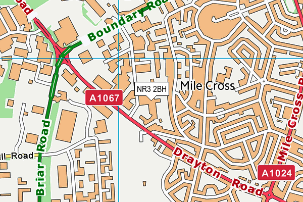 NR3 2BH map - OS VectorMap District (Ordnance Survey) NR3 2BH map - OS VectorMap District (Ordnance Survey)
